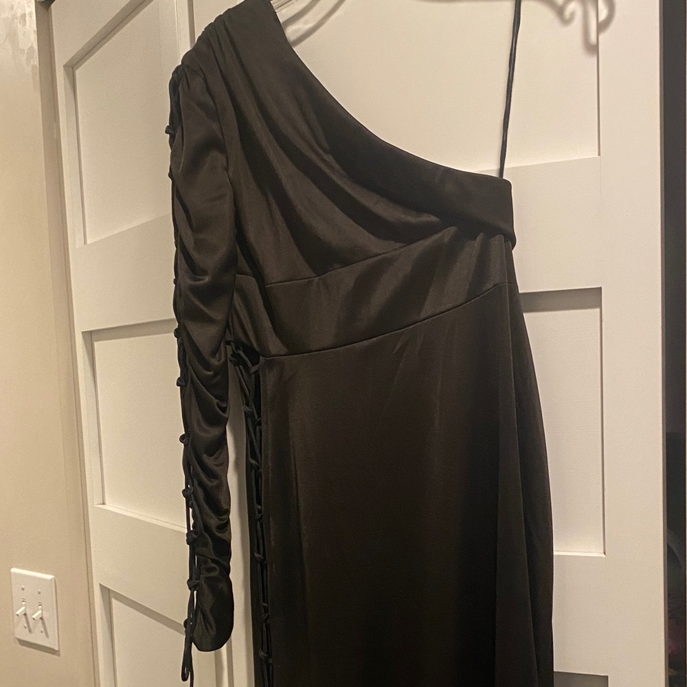 Vintage Black One-Shoulder Dress